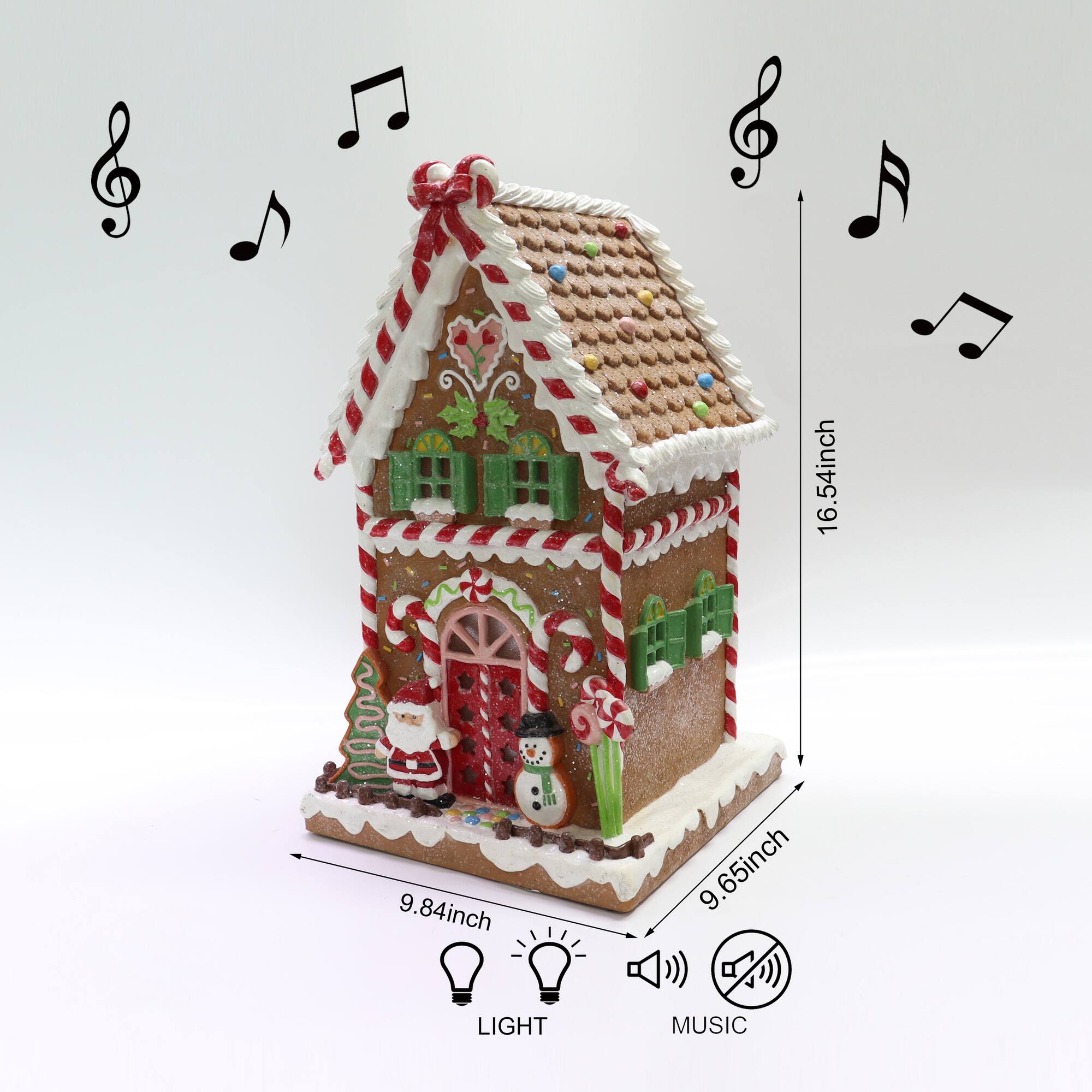 17" Gingerbread Village House